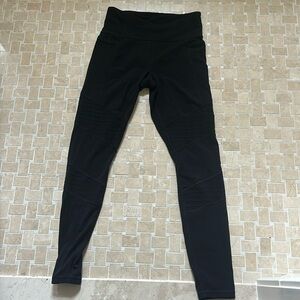 Athleta sinched black leggings